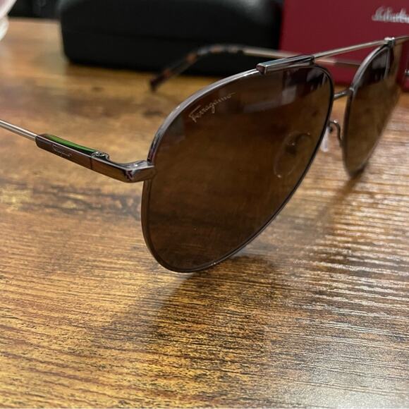 Salvatore Ferragamo SF265S 068 Aviator Sunglasses Sz 62-13-145